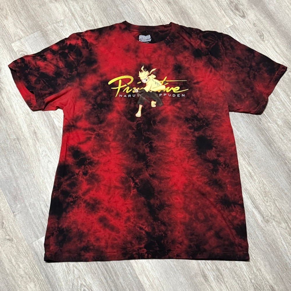 Primitive Naruto Shippuden T-Shirt Large‎ Tie-Dye Sage Mode Graphic Tee